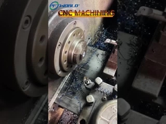 High precision CNC turning copper parts processing video