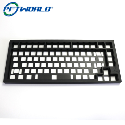 Custom Aluminum Keyboard Milling Parts with Black Oxidation Processing Services