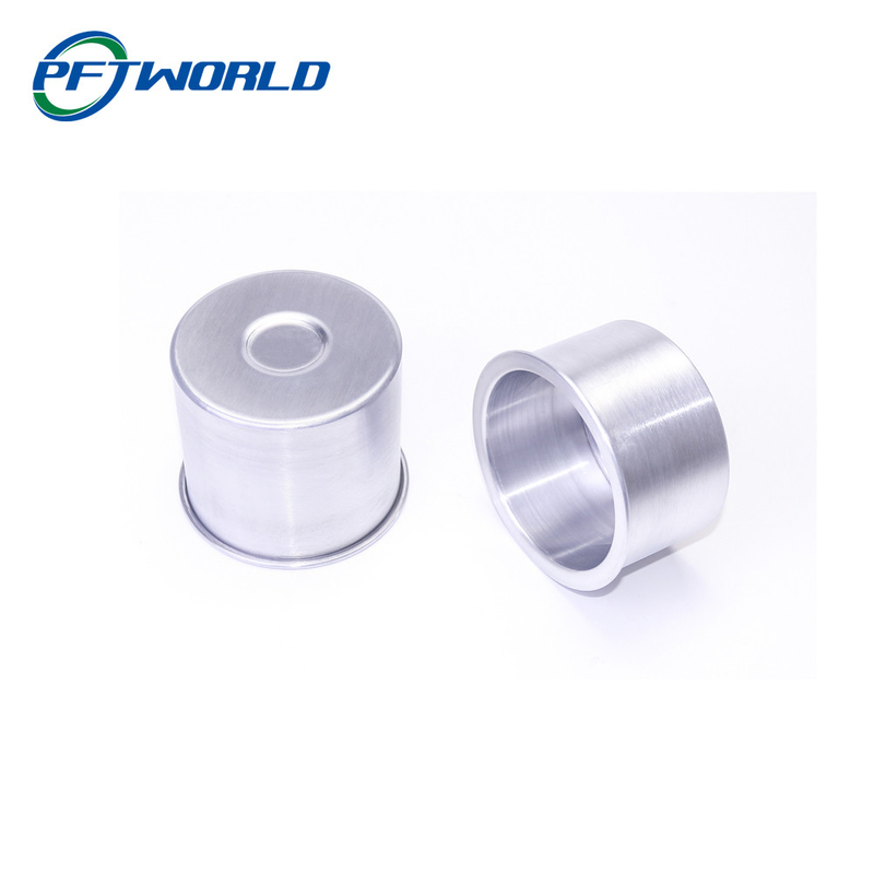 Silver CNC Machining Parts Cylindrical Stamping Aluminum Componets