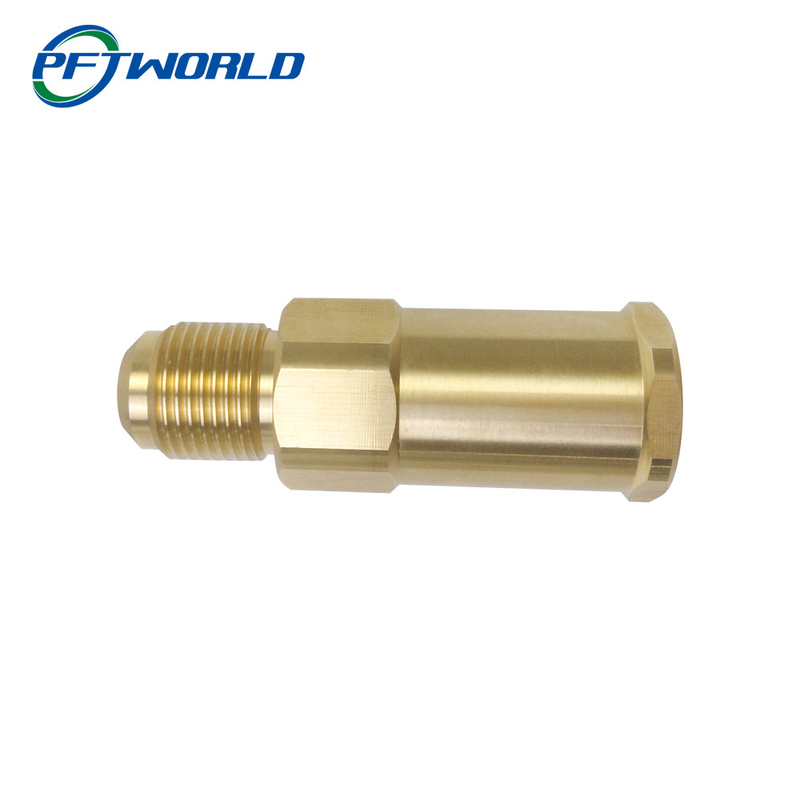 Precision CNC Brass Injector Machining Parts Accessories Gold