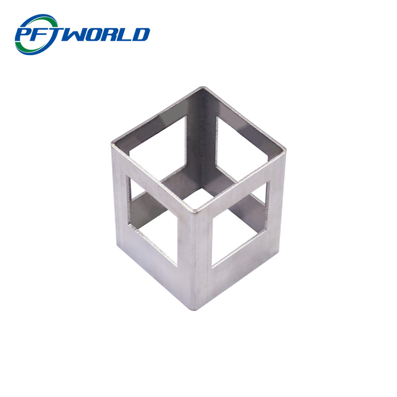 Sheet Metal Parts, Square Three-Dimensional Aluminum Parts, Laser Cutting. Wire Drawing