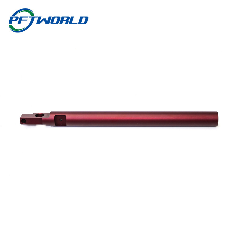 Aluminum Turning Parts Precision CNC Metal Milling Red Anodized Machined Auto