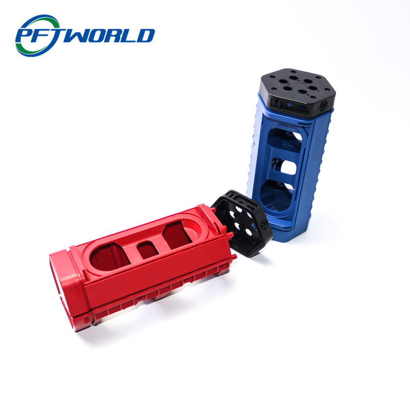 High Precision Injection Molding Accessories, Red And Blue Parts