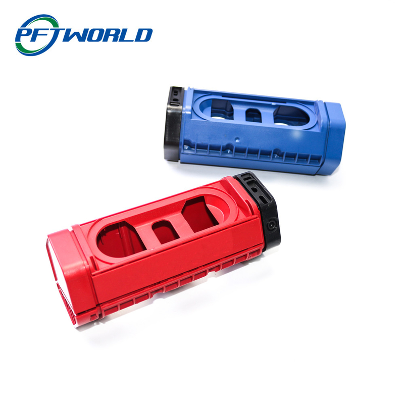 High Precision Injection Molding Accessories, Red And Blue Parts