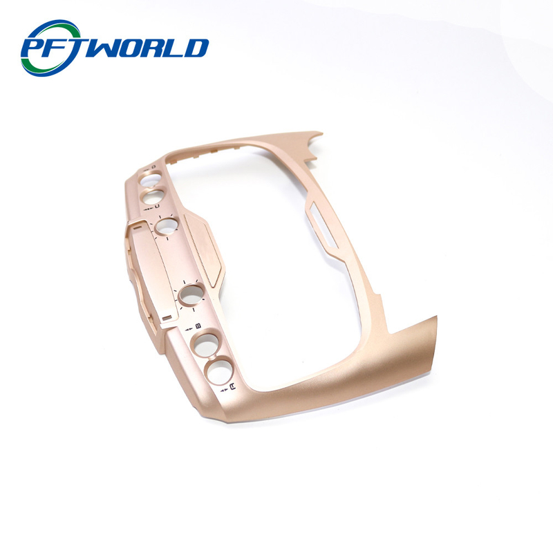 Injection Molding Parts, Precision ABS Panel, Rose Gold Color