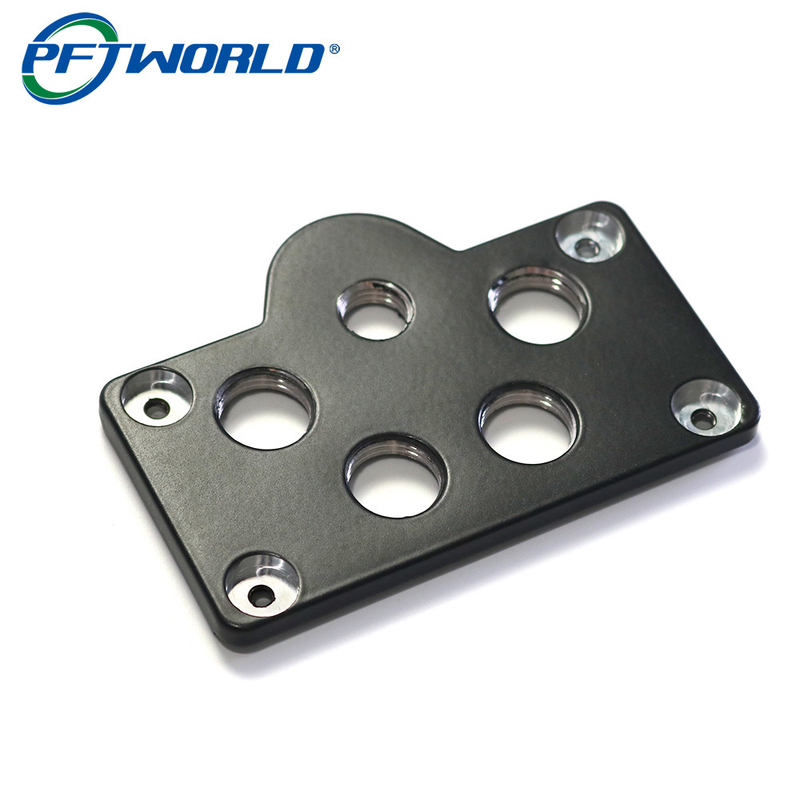 Black Anodized Precision Aluminum Parts Customized Milling Metal