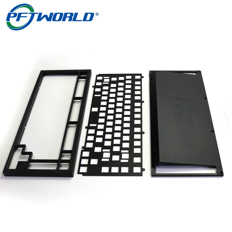 Custom Aluminum Keyboard Milling Parts with Black Oxidation Processing Services