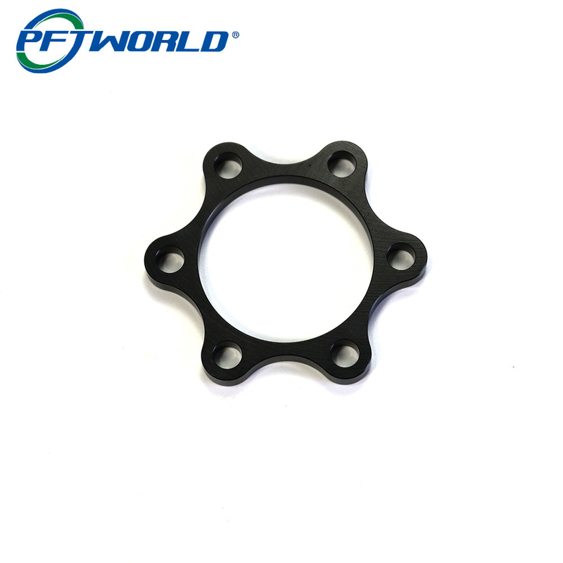 Bicycle Black CNC Machined Aluminum Parts OEM Service Fabrication