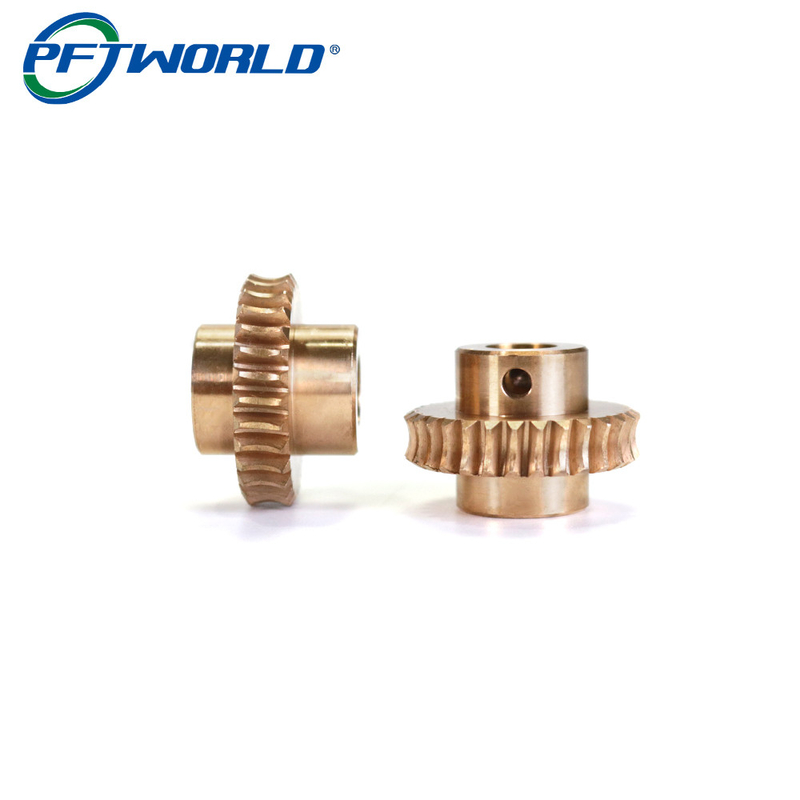 Custom Precision CNC Machining Milling Turning Brass Bronze Parts Worm Gear