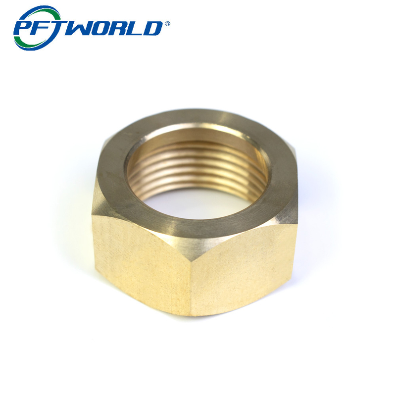 Brass Copper CNC Machined Parts Nut Milling Service Custom Component