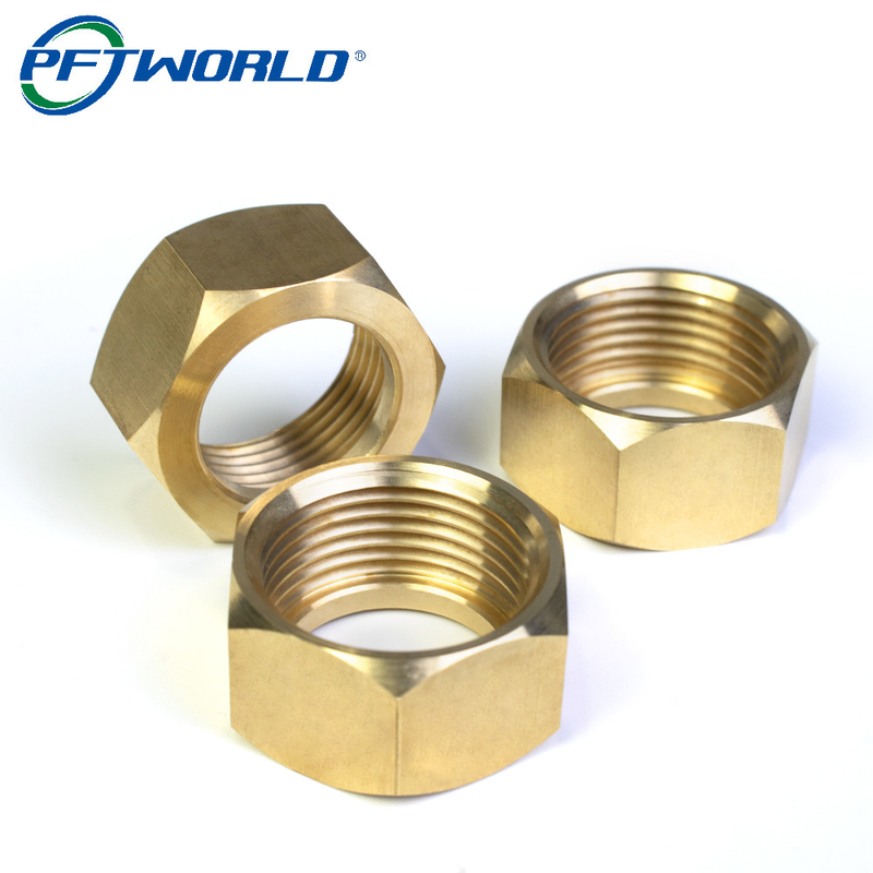 Brass Copper CNC Machined Parts Nut Milling Service Custom Component