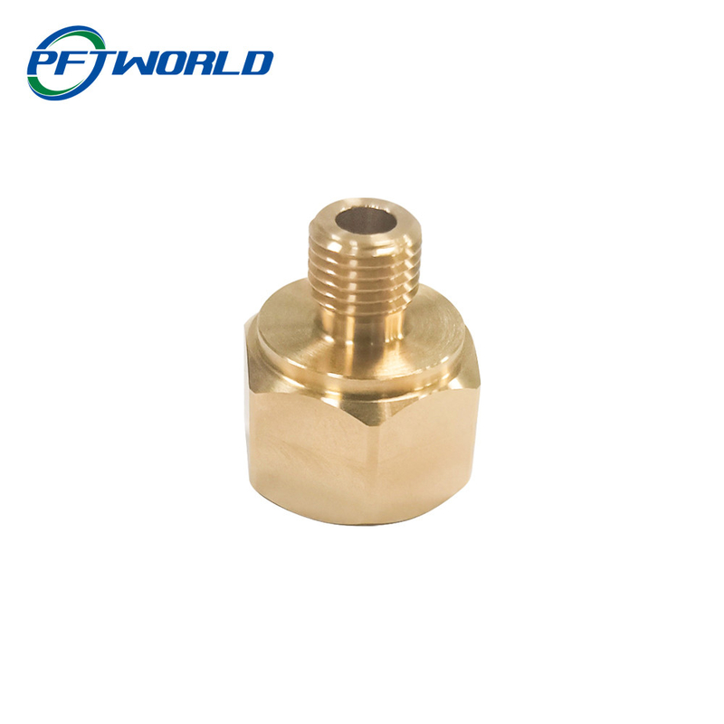 Lathe 5Axis Precision Brass Turned Parts , Electrophoresis Brass Machined Components