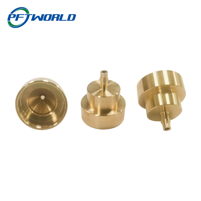 Lathe 5Axis Precision Brass Turned Parts , Electrophoresis Brass Machined Components