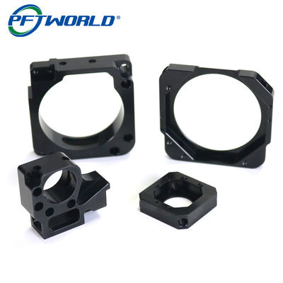 7075 Aluminium Machined Parts Custom Milling Service Black Anodizing
